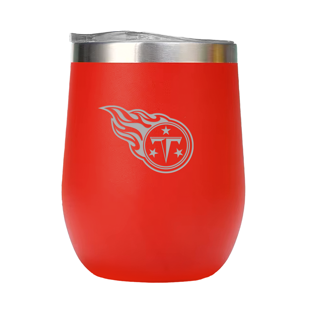 12oz Double Wall Stainless Steel Wine Tumbler with Lid