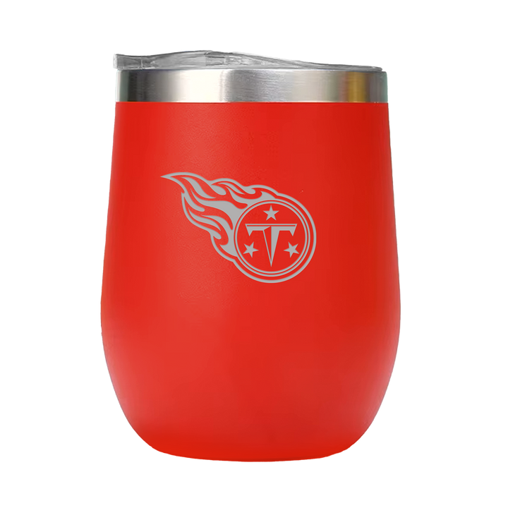12oz Double Wall Stainless Steel Wine Tumbler with Lid
