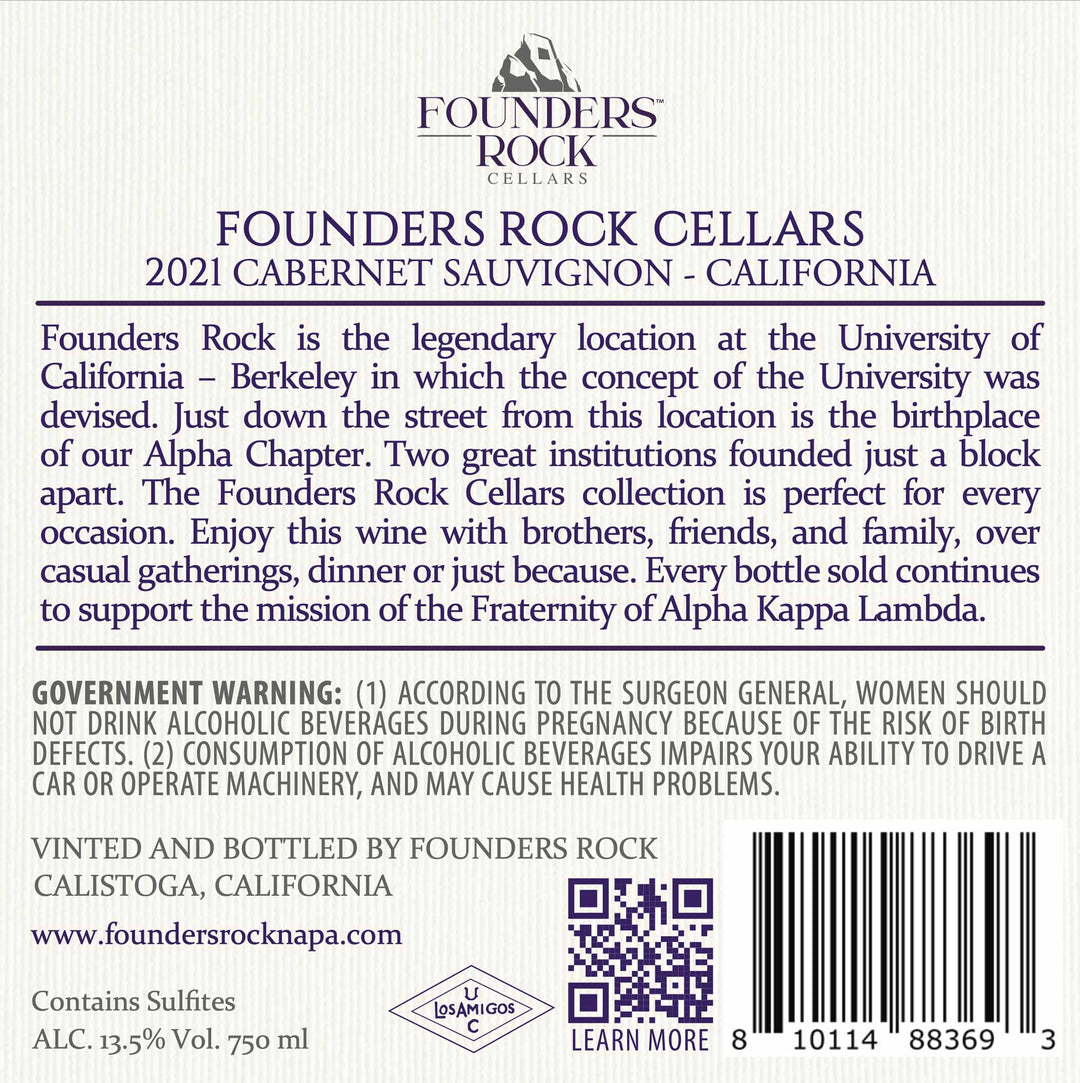 Founders Rock Cellars - 2021 Cabernet Sauvignon - California