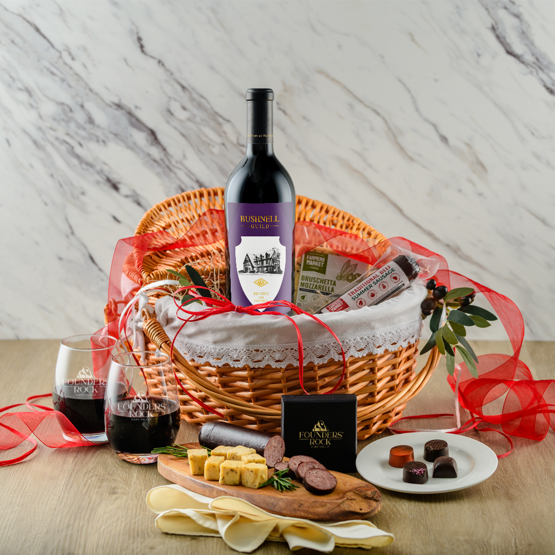 Deluxe Red Picnic Basket