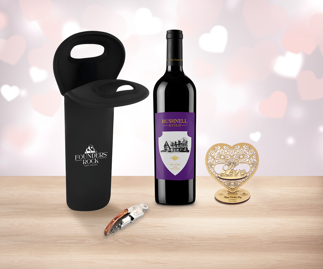 Valentine Red Wine & Tote Bag Delight