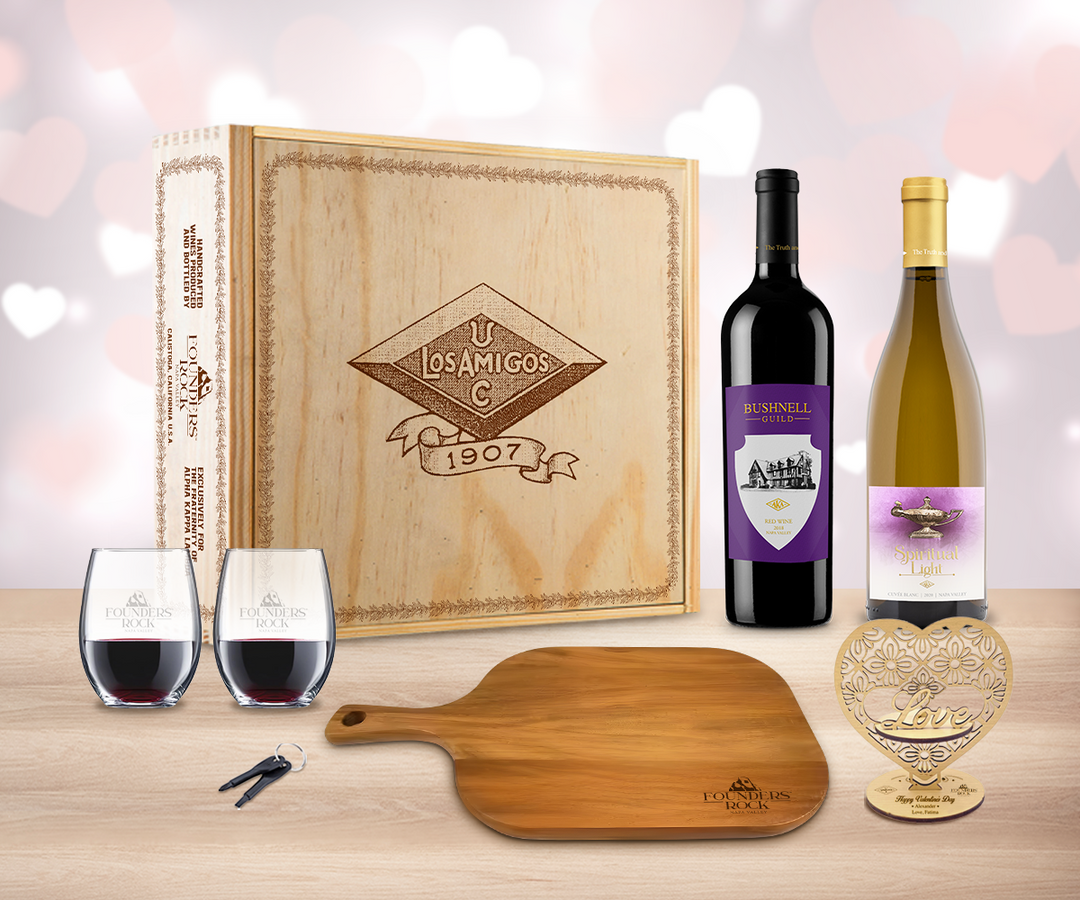 Valentine Red & White Wine "Toast" Gift Set