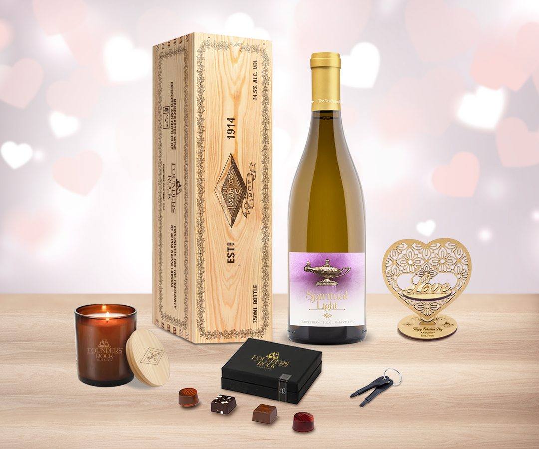 Valentine White Wine "Love" Gift Set