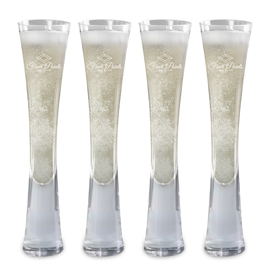 Hand Blown Artisan Crafted Champagne Flute