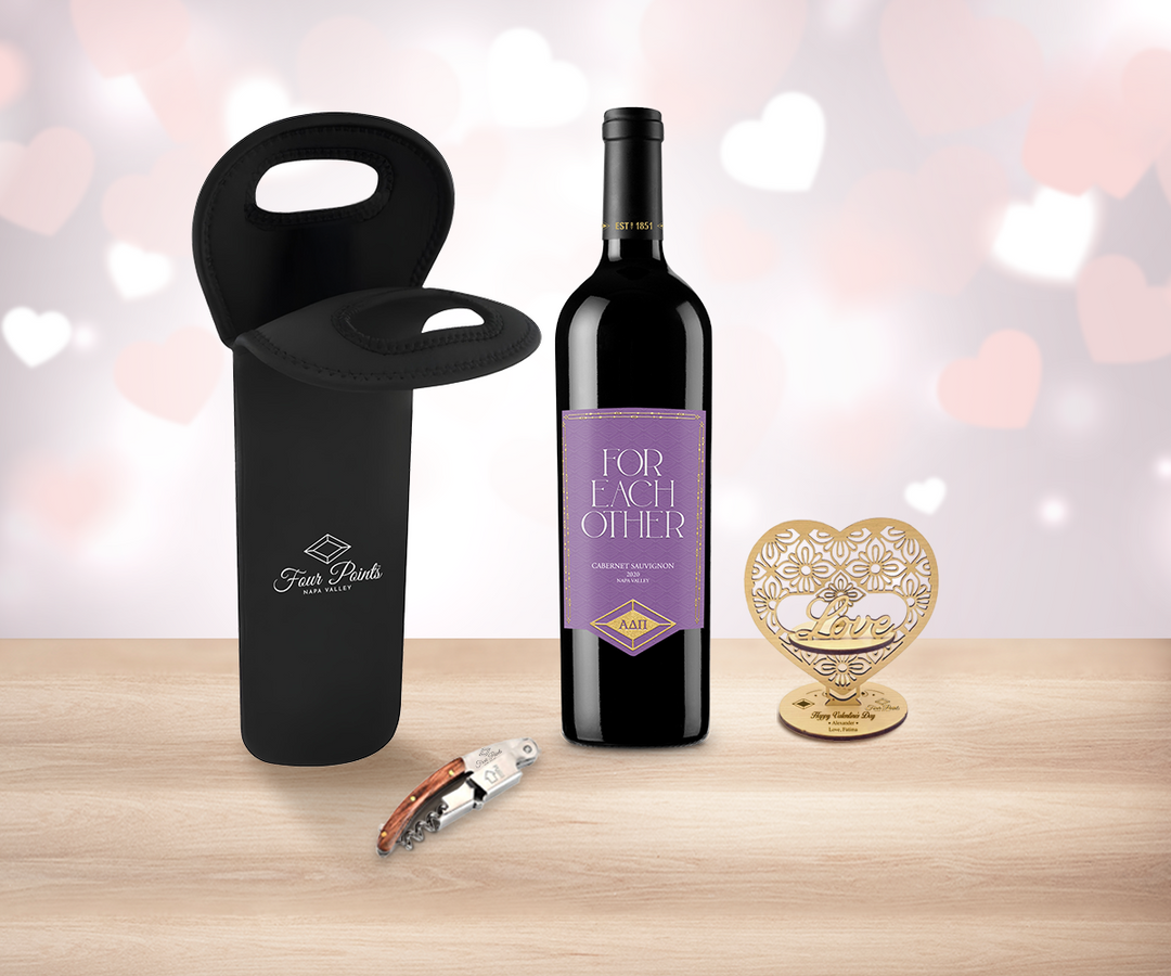 Valentine Red Wine & Tote Bag Delight