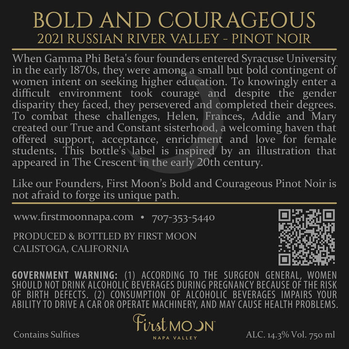 Bold & Courageous - 2021 Pinot Noir - Russian River Valley