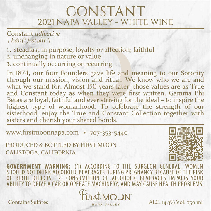 Constant - 2021 Cuvée Blanc - Napa Valley