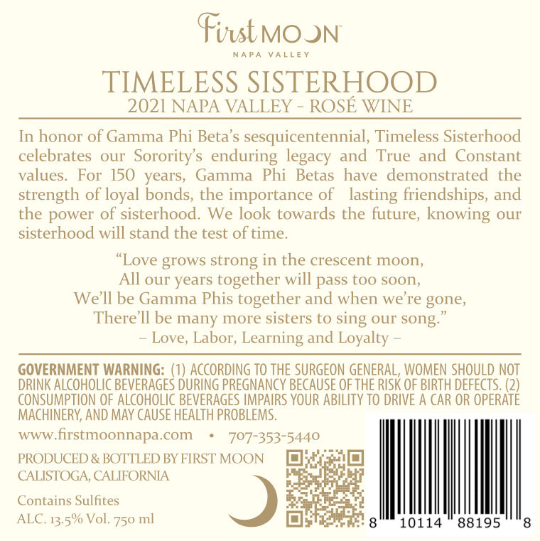 Timeless Sisterhood - 2021 Rosé - Napa Valley