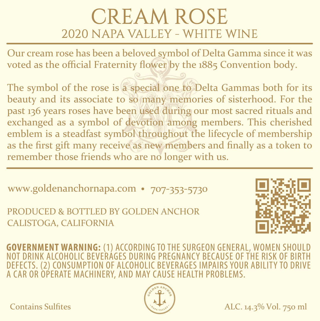 Cream Rose - 2020 Cuvée Blanc - Napa Valley