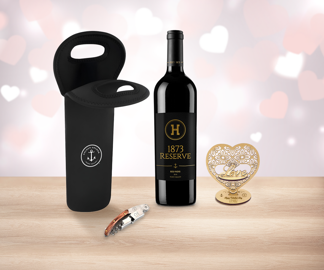 Valentine Red Wine & Tote Bag Delight