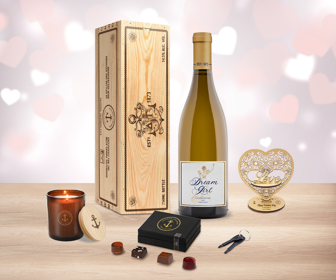 Valentine White Wine "Love" Gift Set