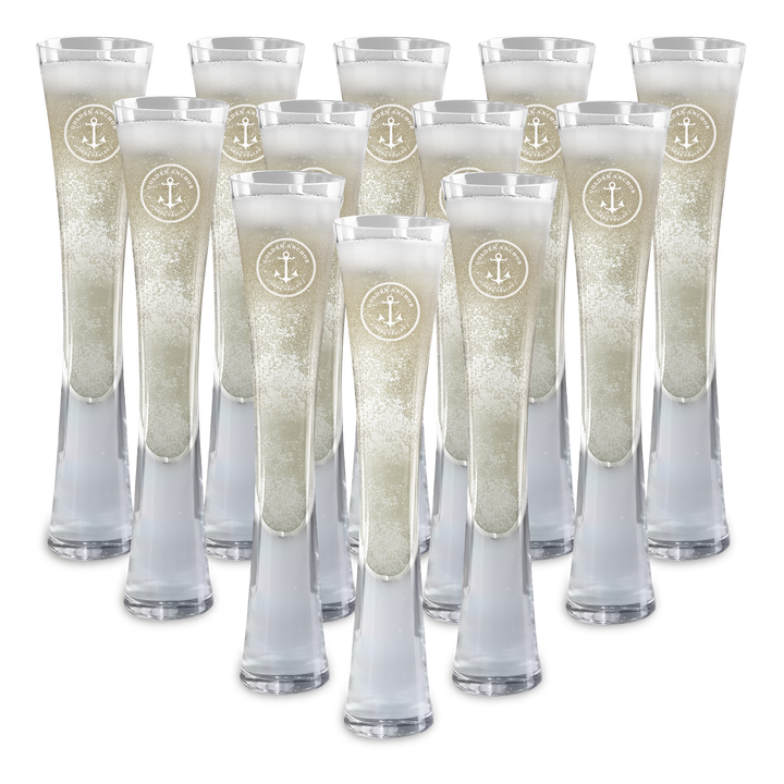 Hand Blown Artisan Crafted Champagne Flute