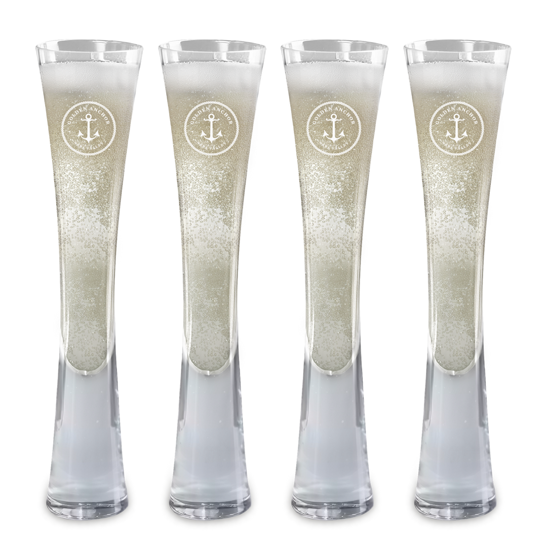 Hand Blown Artisan Crafted Champagne Flute