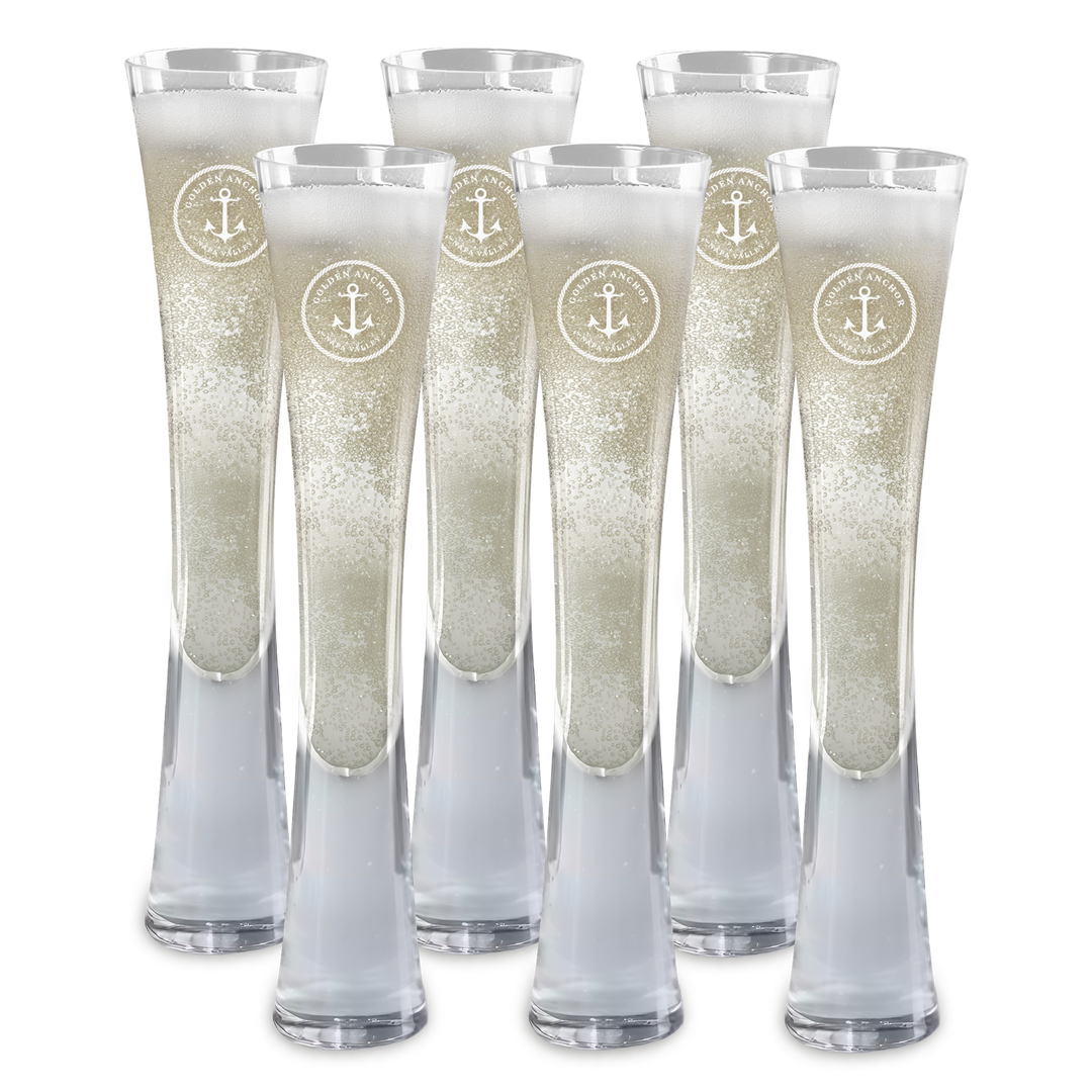 Hand Blown Artisan Crafted Champagne Flute