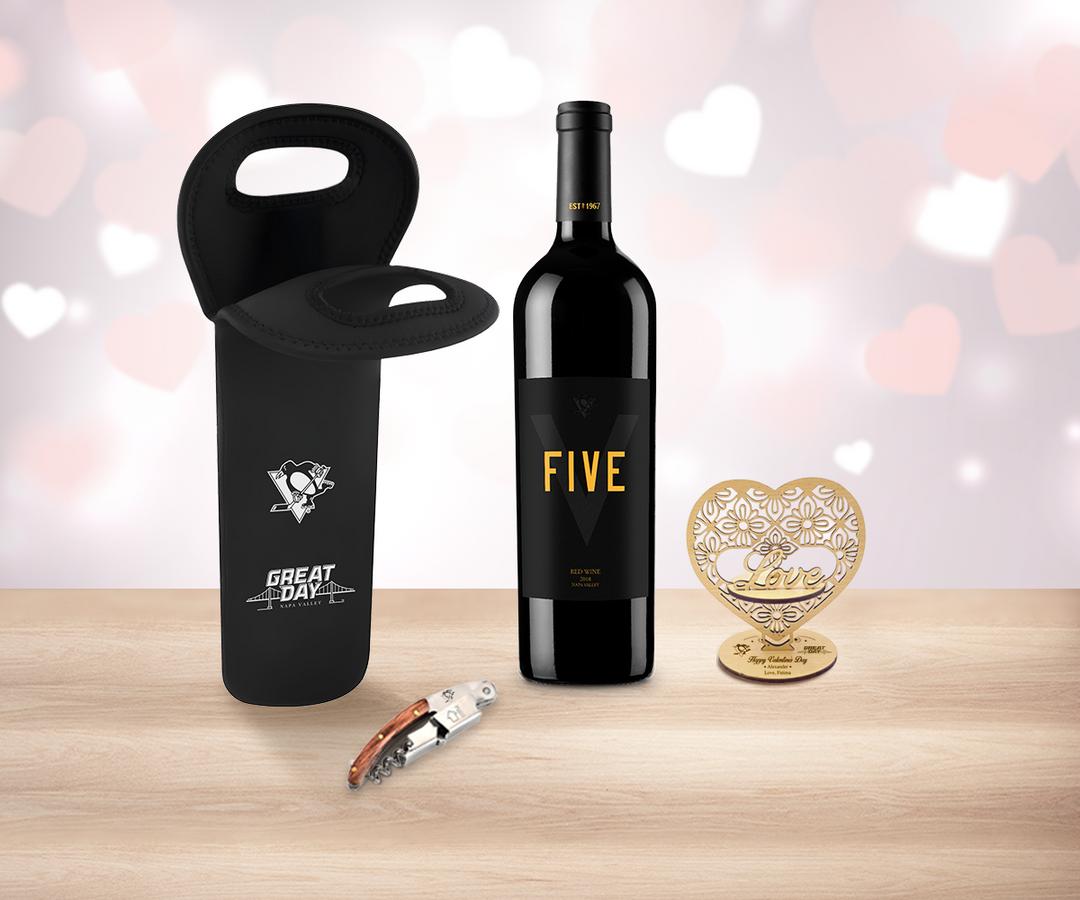 Valentine Red Wine & Tote Bag Delight