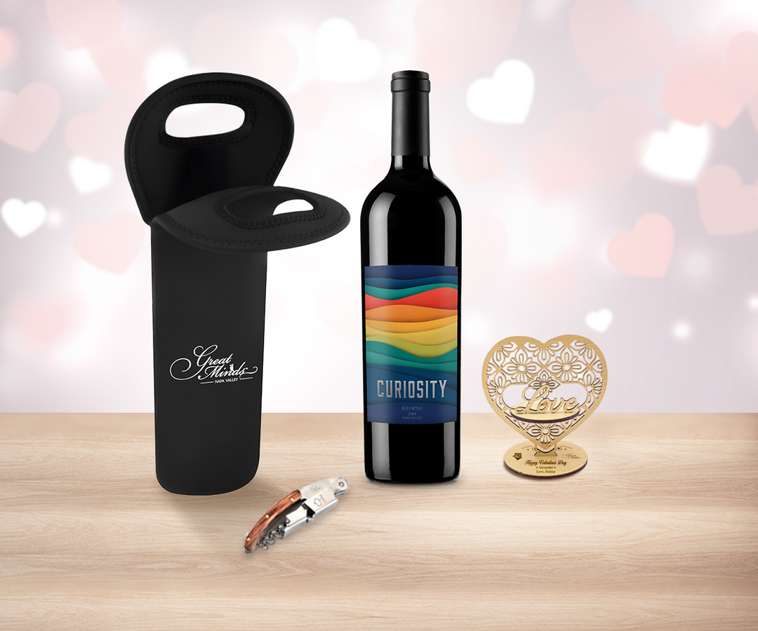 Valentine Red Wine & Tote Bag Delight