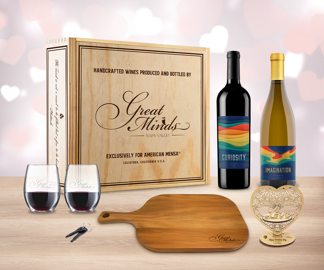 Valentine Red & White Wine "Toast" Gift Set