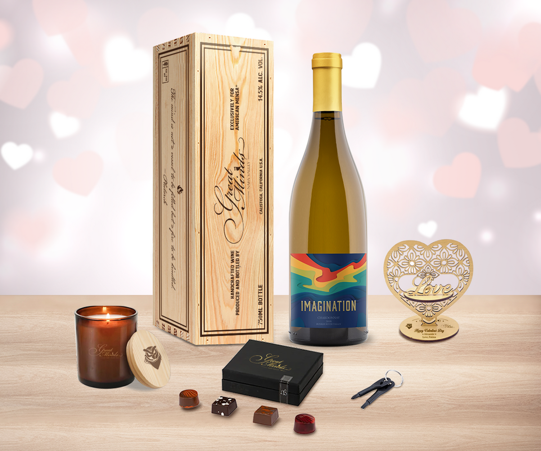 Valentine White Wine "Love" Gift Set