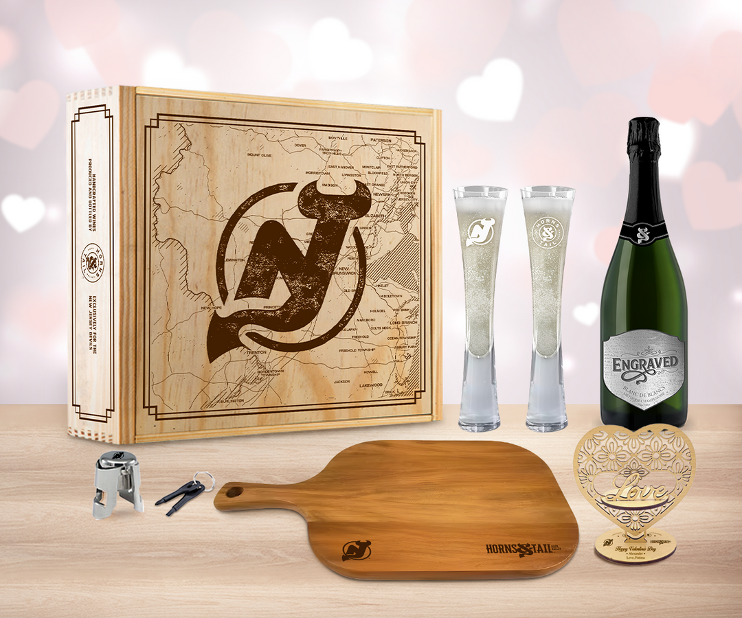 Valentine Sparkling Wine "Cheers" Gift Set