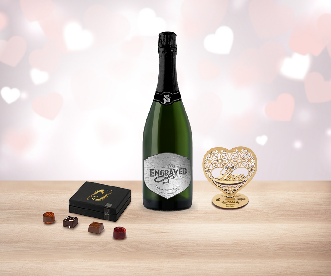 Valentine Sparkling Wine & Truffles Delight