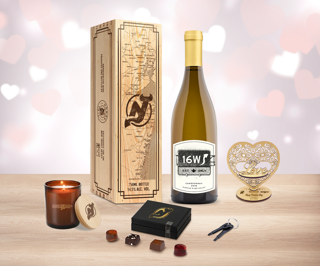 Valentine White Wine "Love" Gift Set