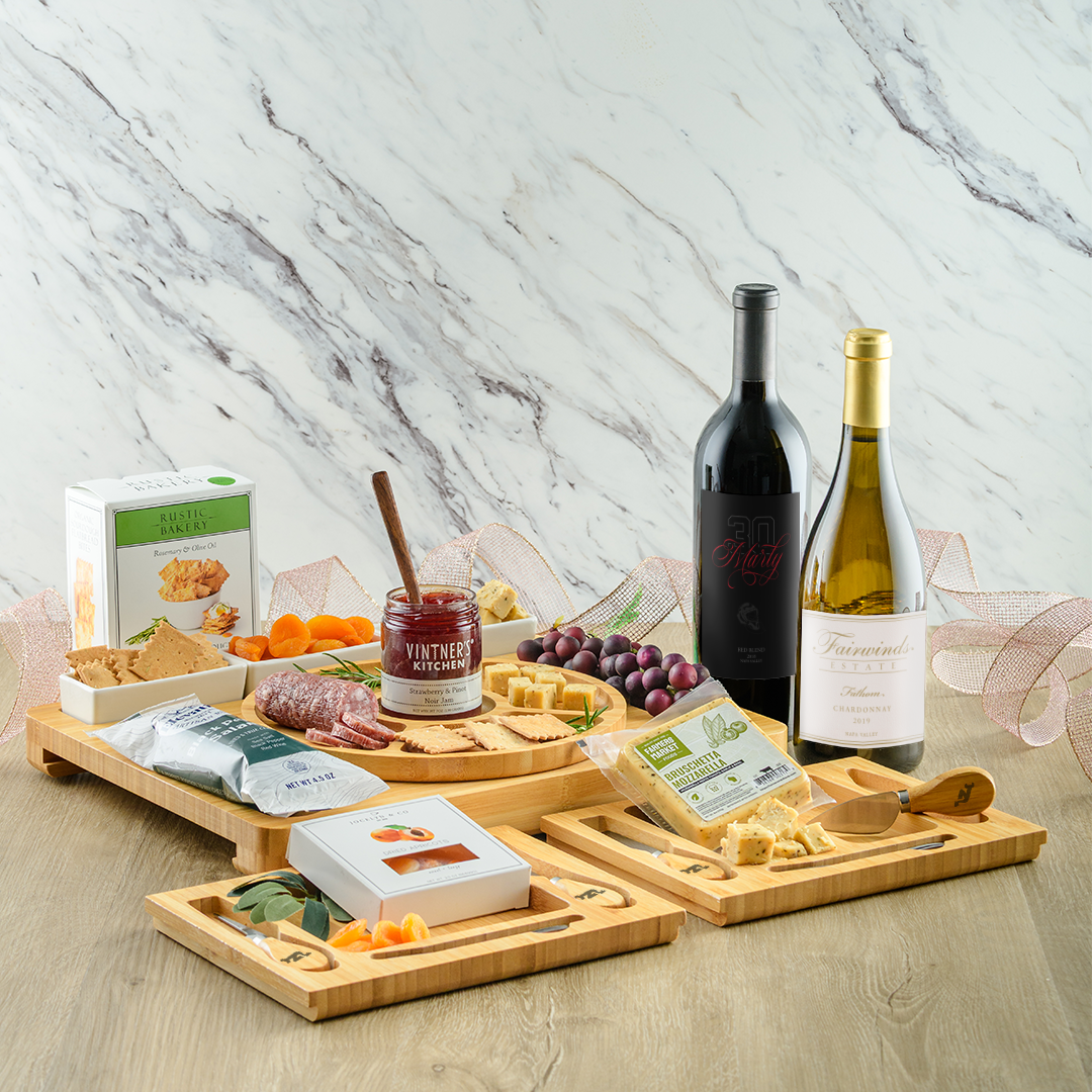 Premium Red & White Charcuterie Board