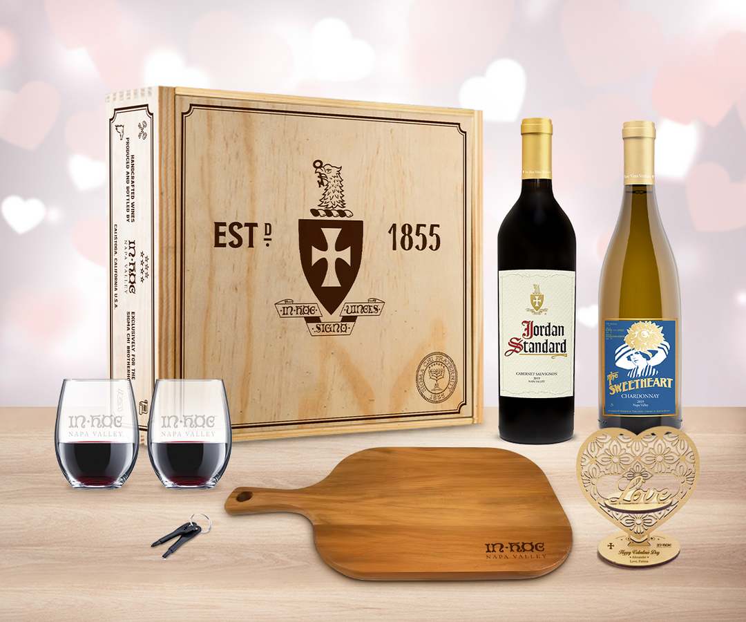 Valentine Red & White Wine "Toast" Gift Set