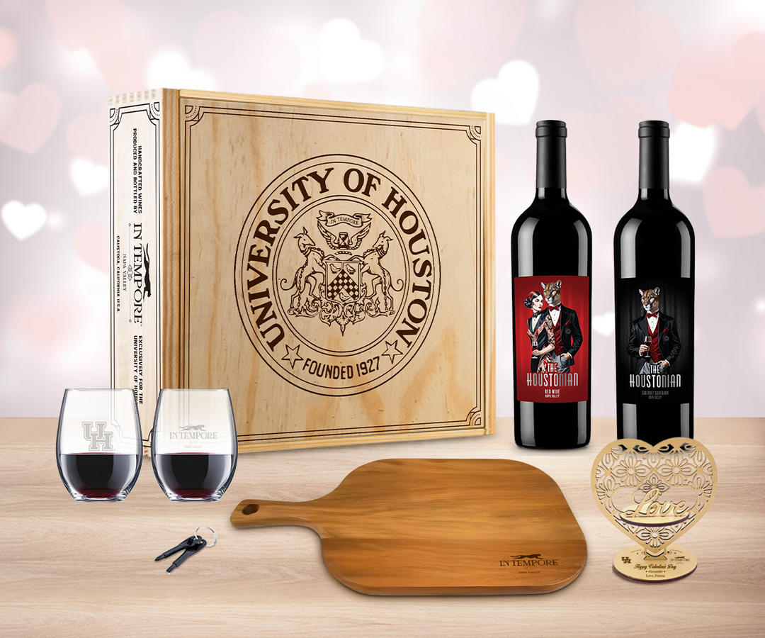 Valentine Red & White Wine "Toast" Gift Set