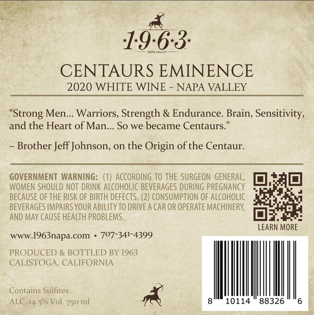 Centaurs Eminence - 2020 Cuvée Blanc - Napa Valley