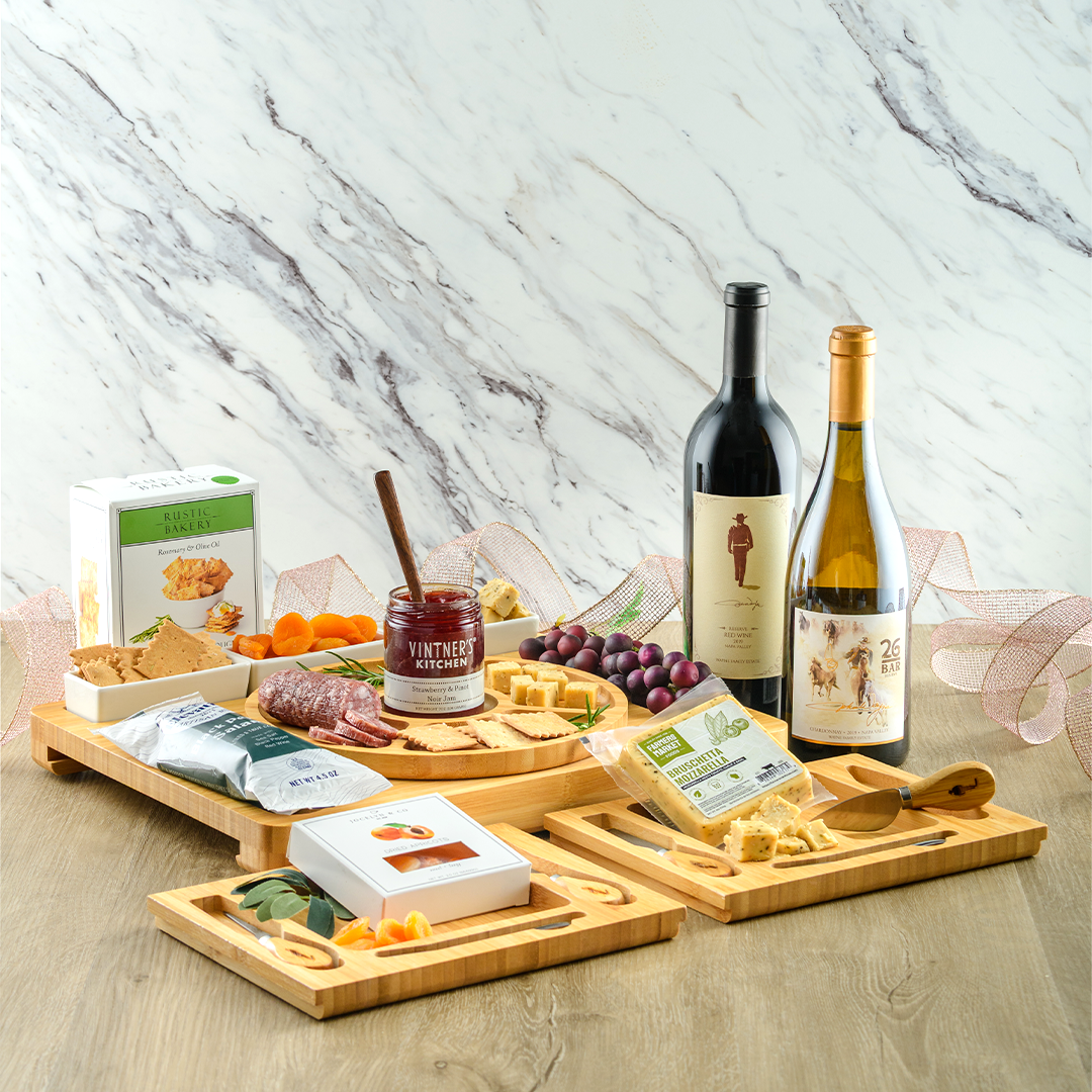 Premium Red & White Charcuterie Board