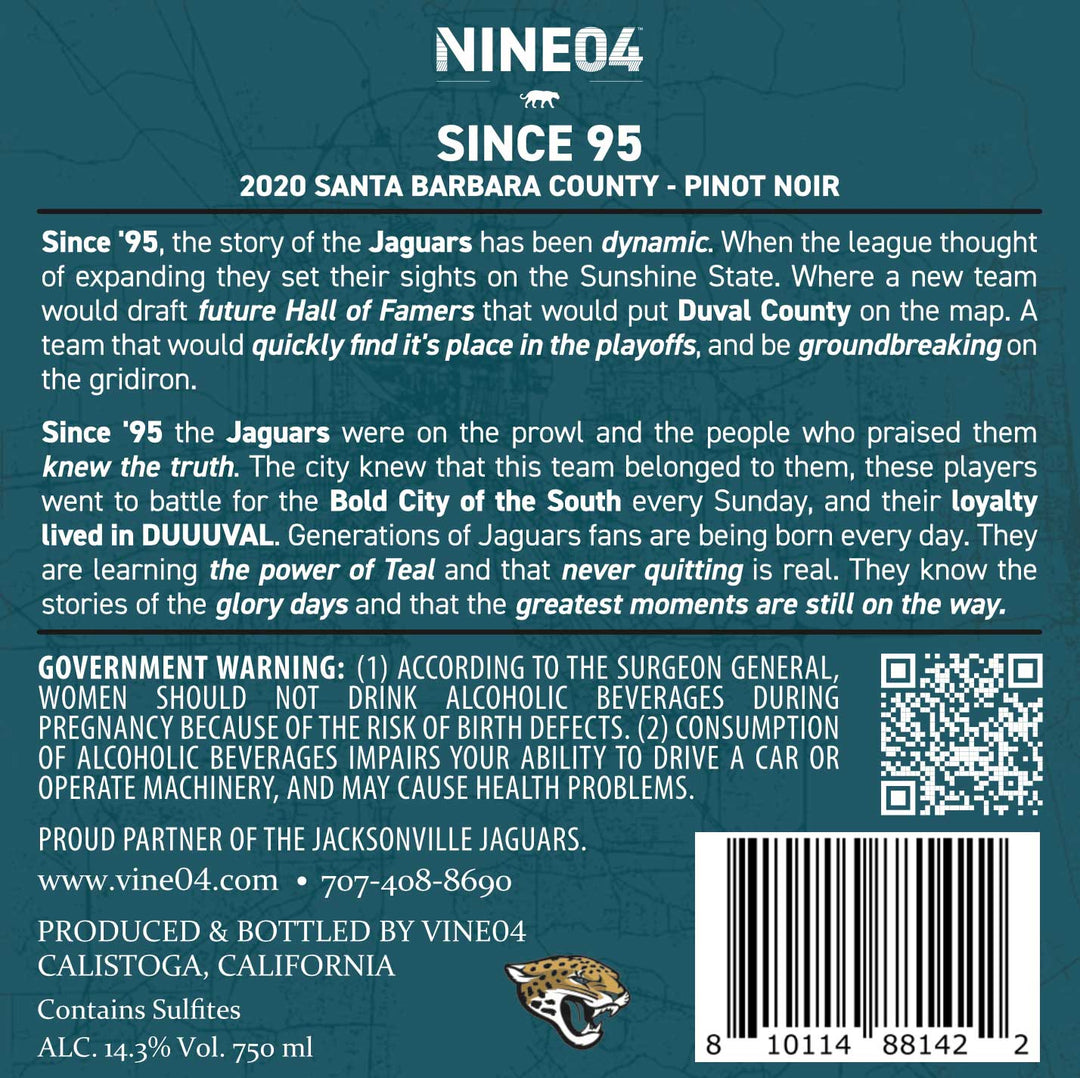 SINCE 95 - 2020 Pinot Noir - Santa Barbara County