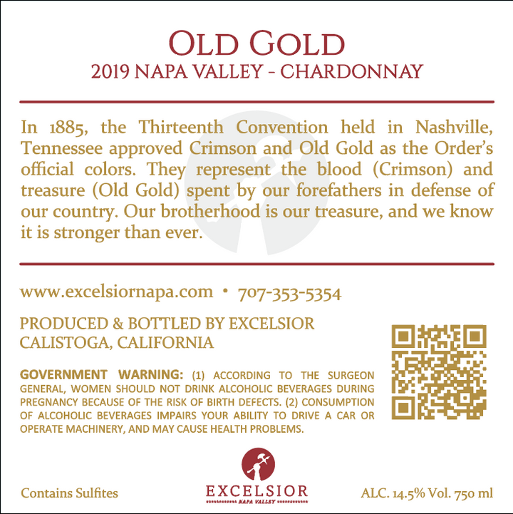 Old Gold - 2019 Chardonnay - Napa Valley