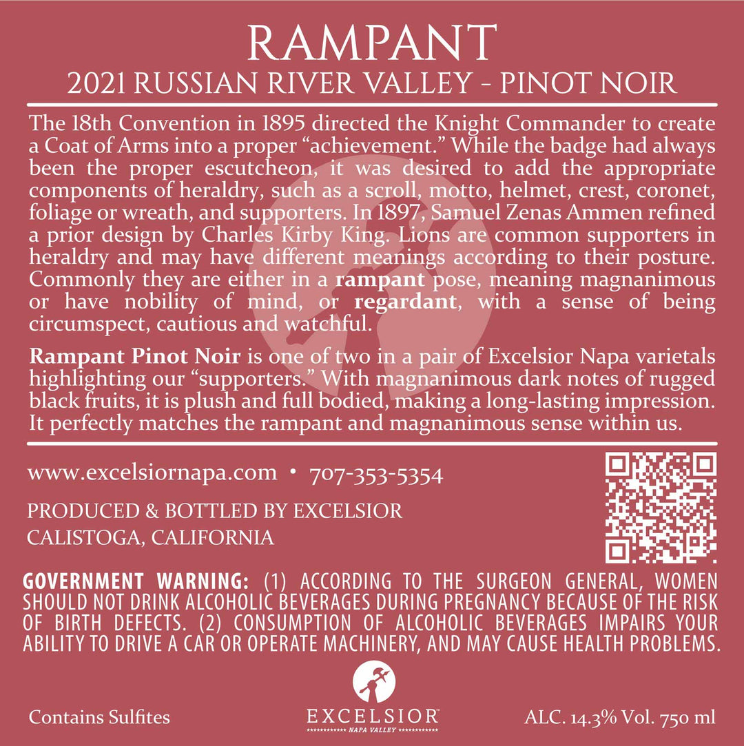 Rampant - 2021 Pinot Noir – Russian River Valley