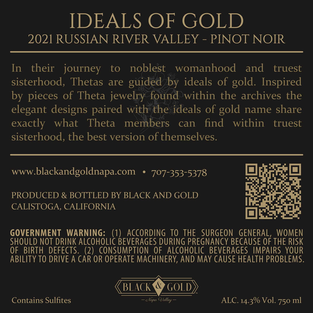 Ideals of Gold - 2021 Pinot Noir - Russian River Valley