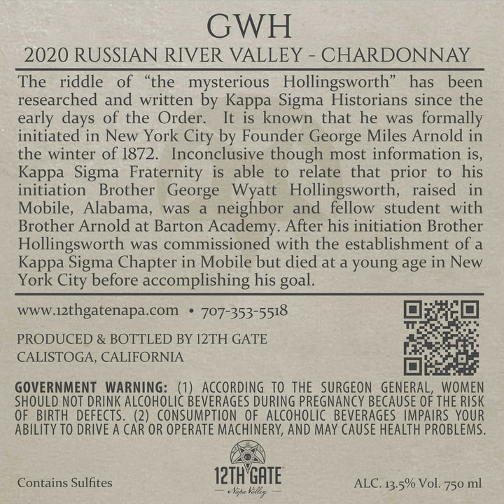 GWH - 2020 Chardonnay - Russian River Valley