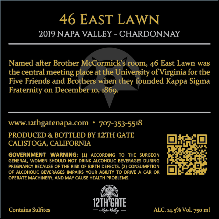 46 East Lawn - 2019 Chardonnay - Napa Valley