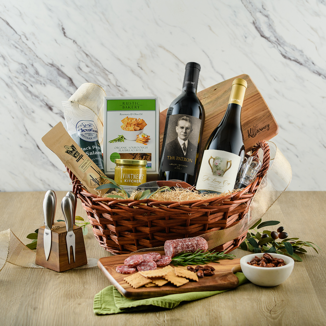 Premium Red & White Gift Basket