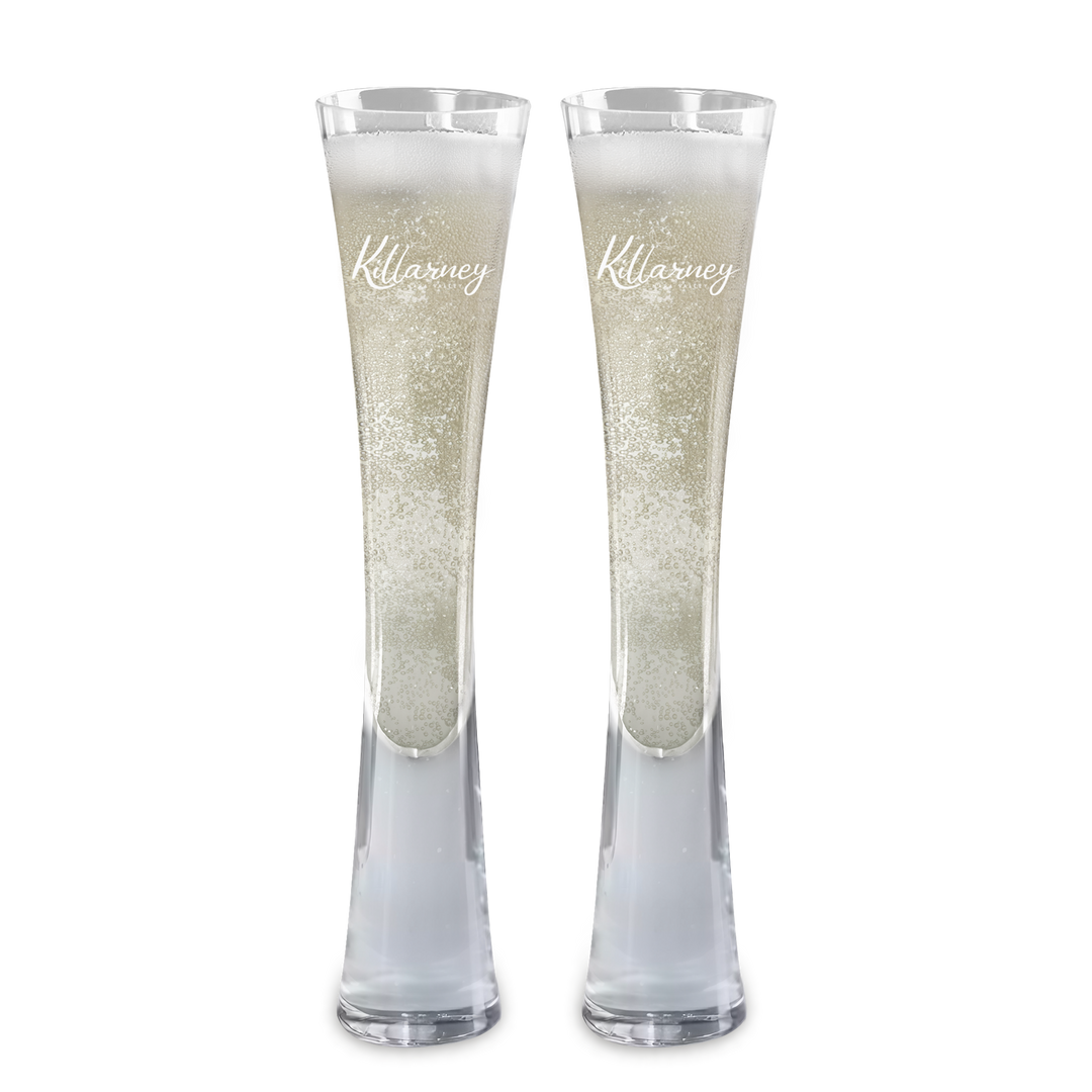Hand Blown Artisan Crafted Champagne Flute