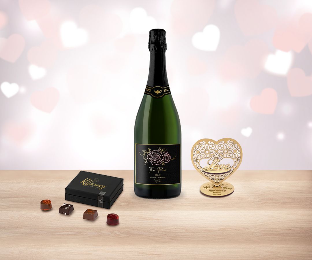 Valentine Sparkling Wine & Truffles Delight