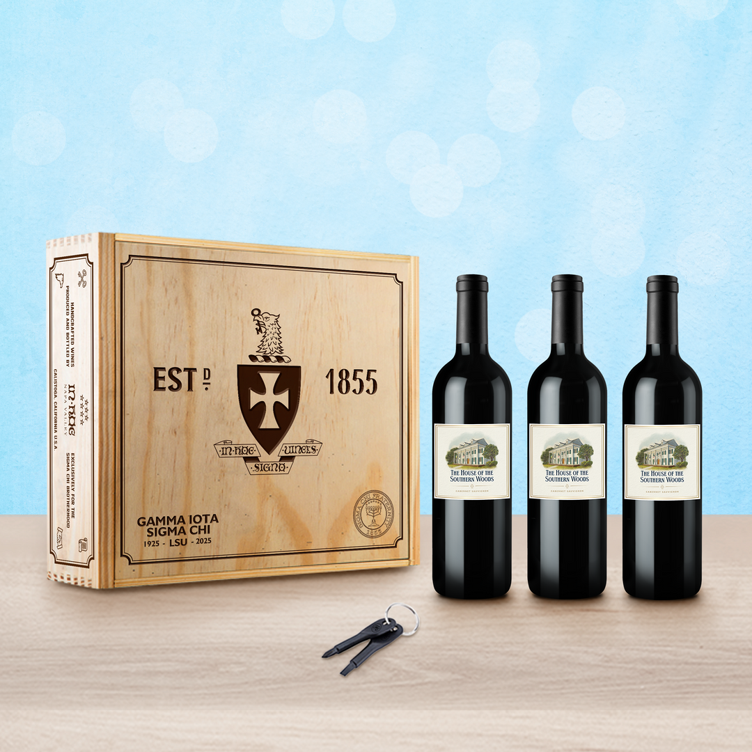 LSU - The House of the Southern Woods 3 Bottles & Wooden Crate