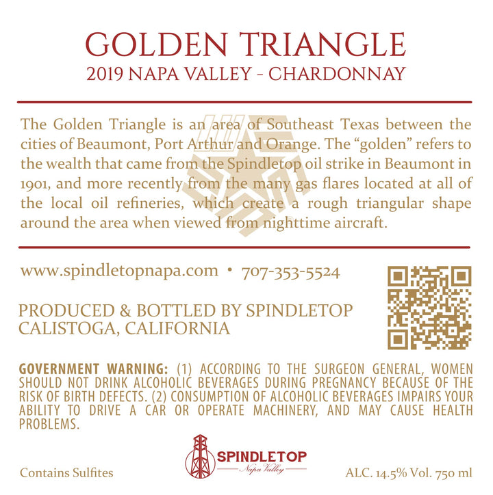 Golden Triangle - 2019 Chardonnay - Napa Valley