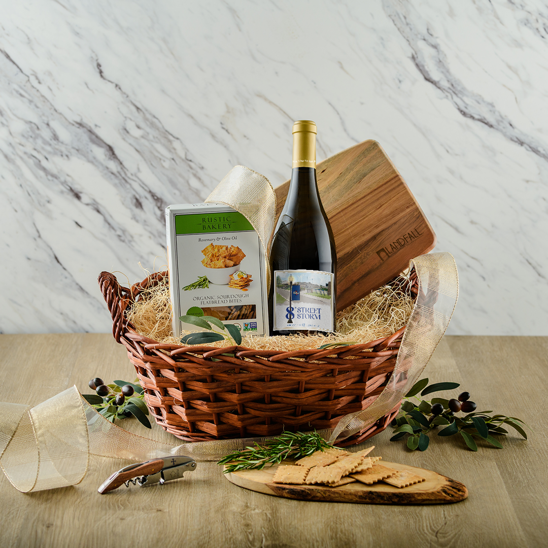 Signature White Gift Basket