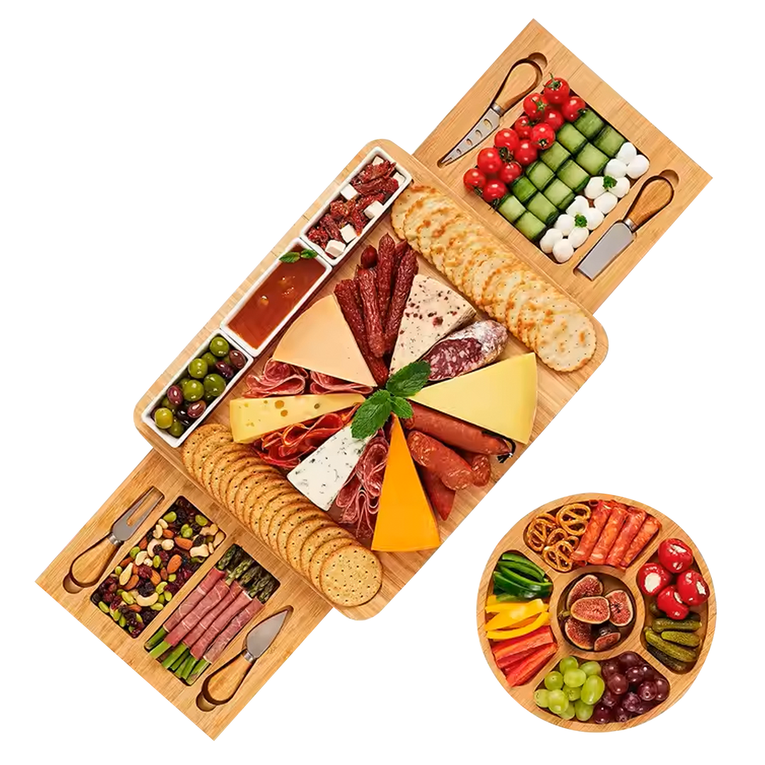 Large Charcuterie & Cheese Board and Knife Set