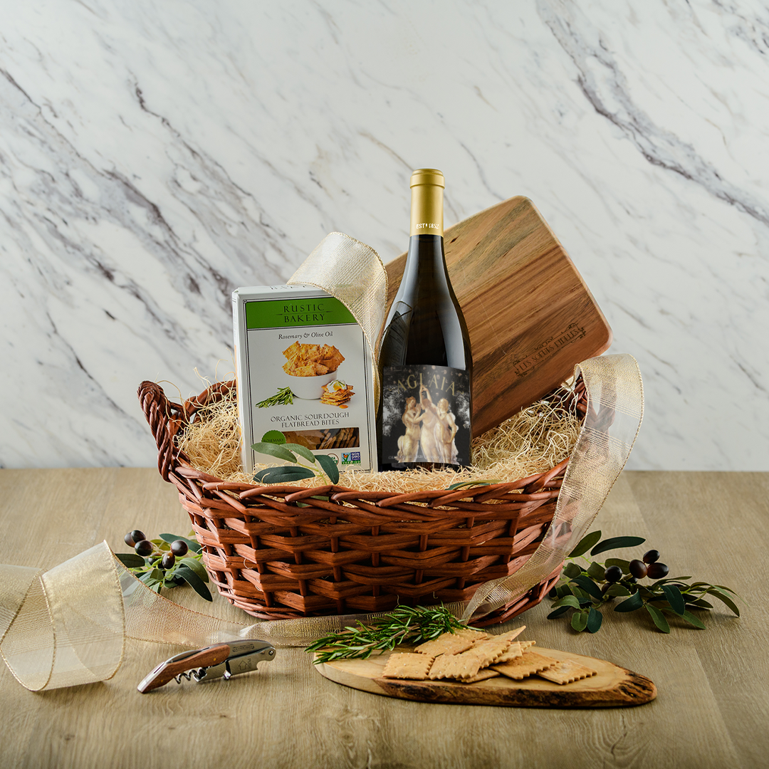 Signature White Gift Basket