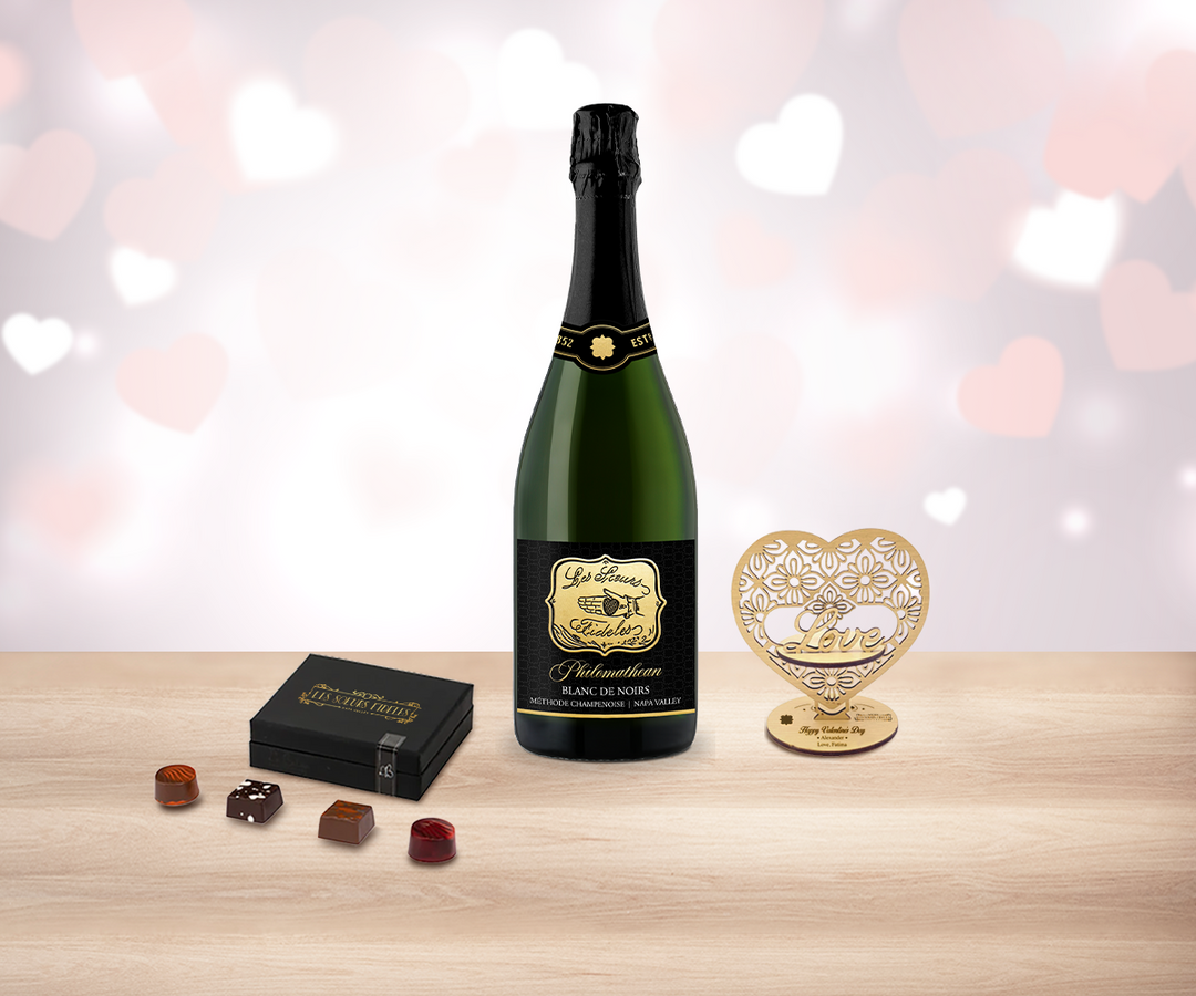 Valentine Sparkling Wine & Truffles Delight