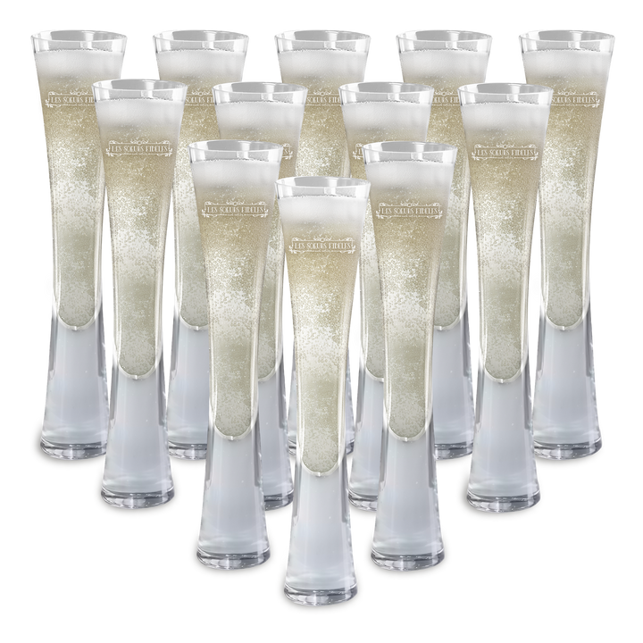 Hand Blown Artisan Crafted Champagne Flute