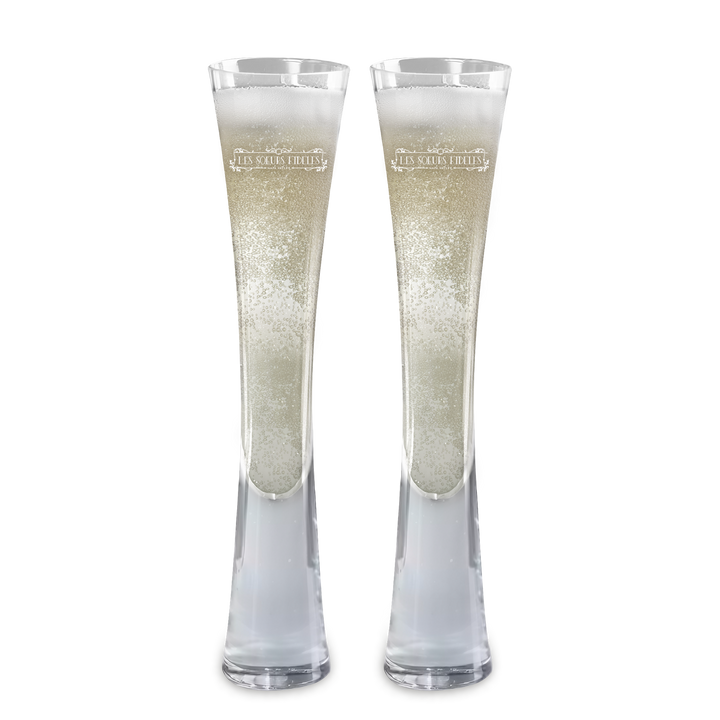 Hand Blown Artisan Crafted Champagne Flute