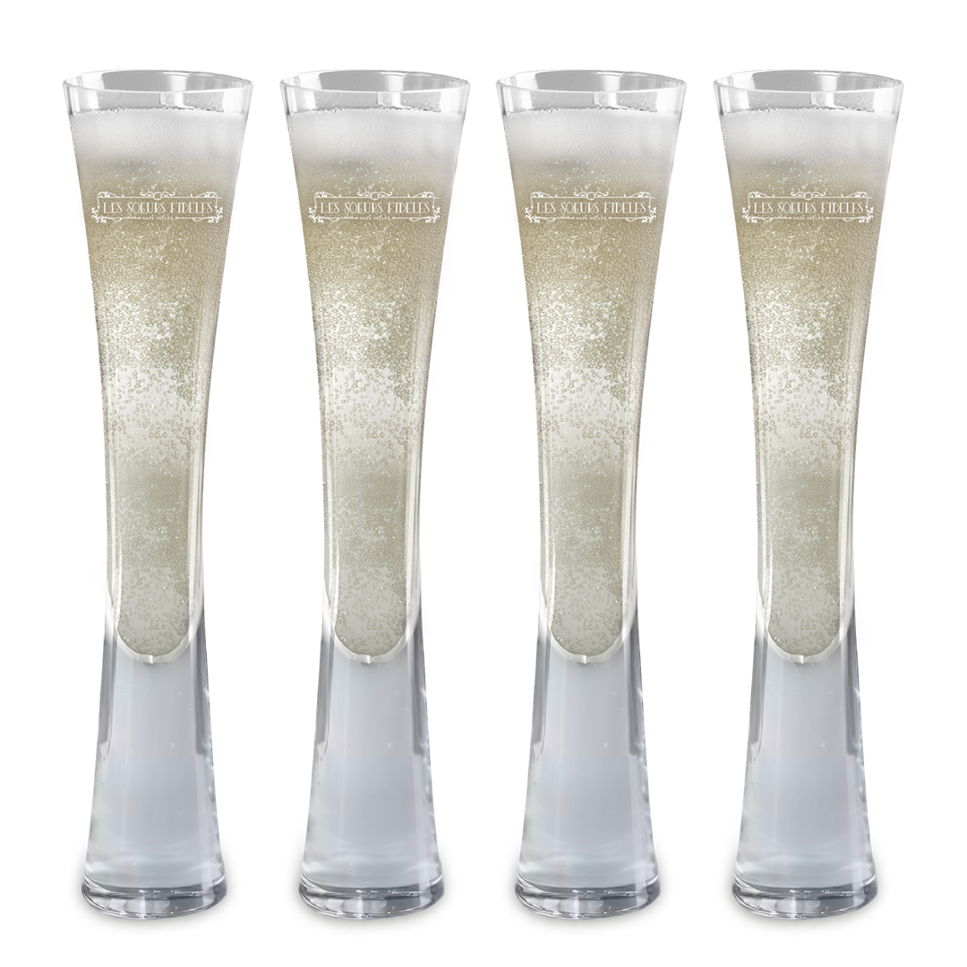 Hand Blown Artisan Crafted Champagne Flute