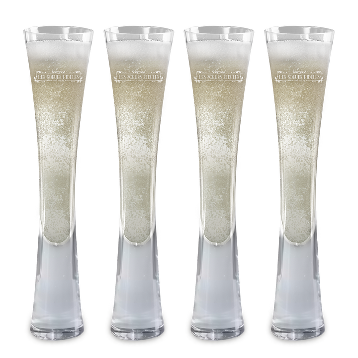 Hand Blown Artisan Crafted Champagne Flute