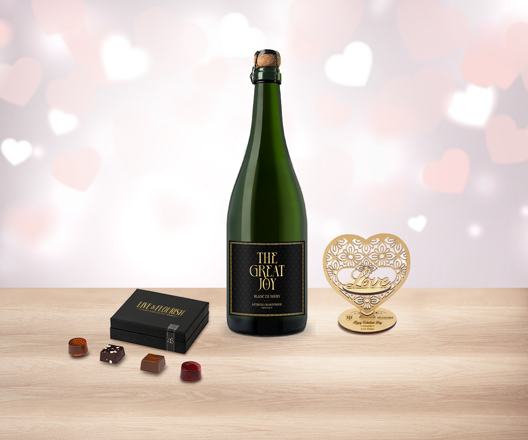 Valentine Sparkling Wine & Truffles Delight